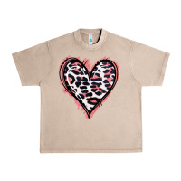 French Oak Leopard Glitter Heart Urban Heavy Tee - Jasminsmagicworld