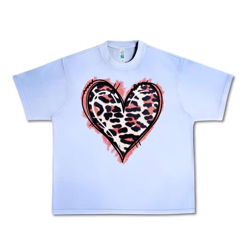 Leopard Glitter Heart Urban Heavy Tee by Jasminsmagicworld | Teevron