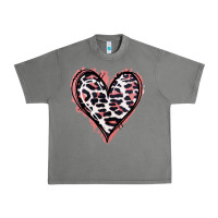 Tornado Leopard Glitter Heart Urban Heavy Tee - Jasminsmagicworld