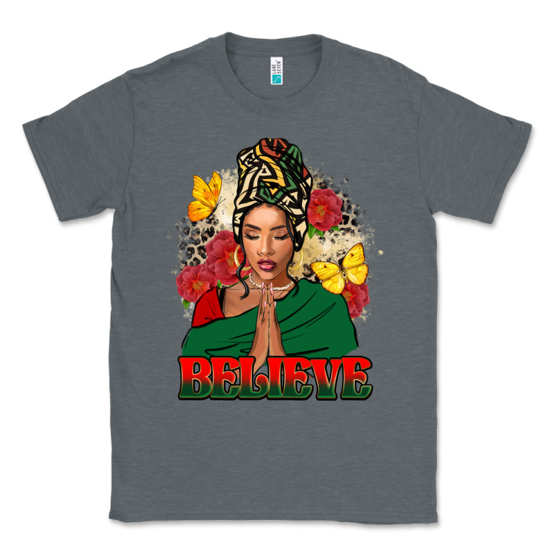 Believe Black Woman Classic Tee by FaDigitalArtStudio | Teevron
