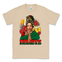 Mushroom Believe black woman Classic Tee - FaDigitalArtStudio