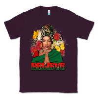 Plum Believe black woman Classic Tee - FaDigitalArtStudio