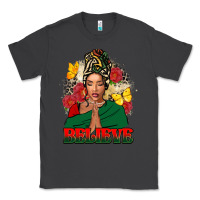 Smoke Believe black woman Classic Tee - FaDigitalArtStudio