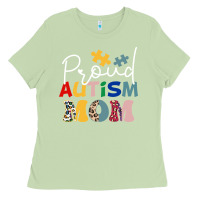 Matcha Proud Autism Mom Leopard Pattern Design Autism Awa Ladies Tee - CowhideDigitalArt