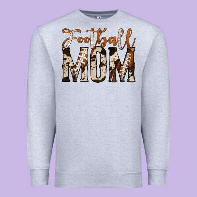 Football Mom Premium Sweatshirt Designed By Jasminsmagicworld