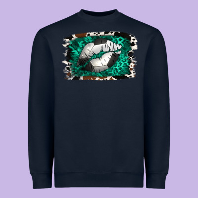 Soccer Lips Heavyweight Sweatshirt Designed By Jasminsmagicworld