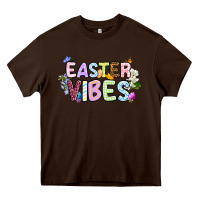 Chocolate Brown Easter vibes Heavy Core Tee - OliviaCreatesArt