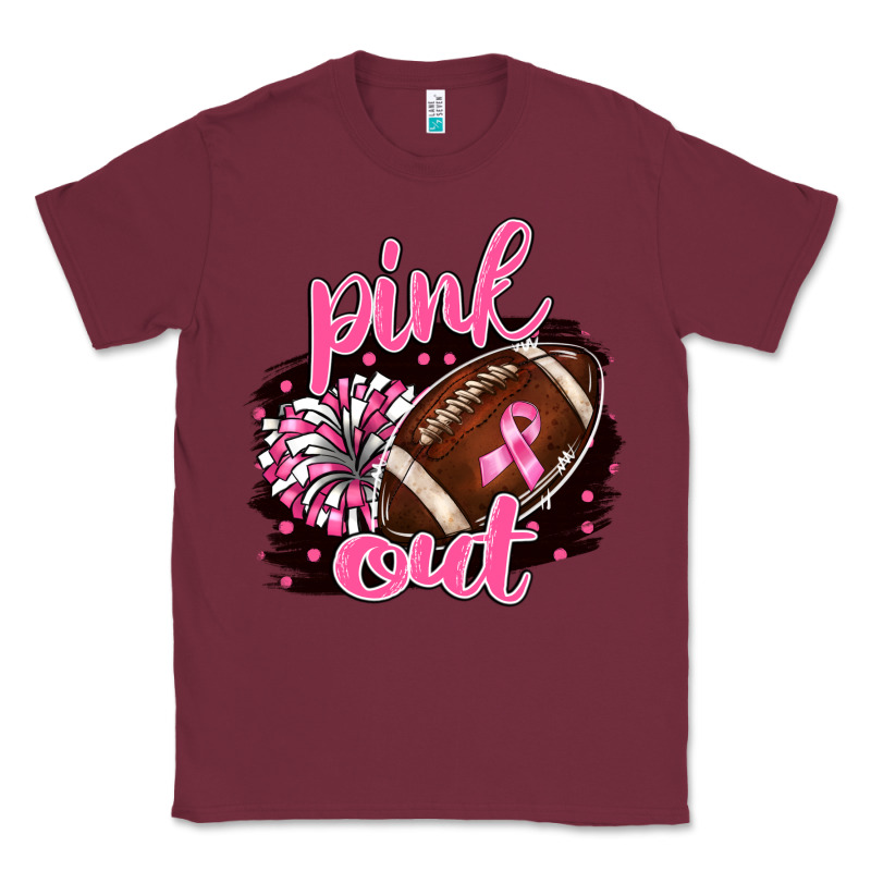 Pink Out Football Classic Tee by BarkalooDesign | Teevron