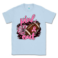 Dusty Blue pink out football Classic Tee - BarkalooDesign