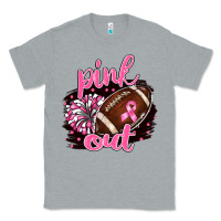 Heather Grey pink out football Classic Tee - BarkalooDesign