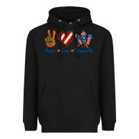 Black Peace Love Fireworks Heavyweight Hoodie - Jasminsmagicworld