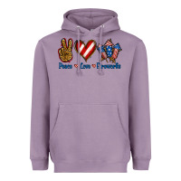 Lavender Peace Love Fireworks Heavyweight Hoodie - Jasminsmagicworld