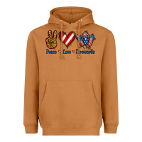 Meerkat Peace Love Fireworks Heavyweight Hoodie - Jasminsmagicworld