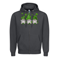Smoke st patricks gnomes Zipper Hoodie - Jasminsmagicworld