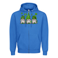 True Royal st patricks gnomes Zipper Hoodie - Jasminsmagicworld