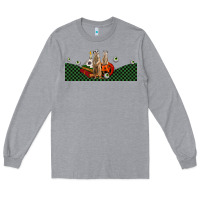 Heather Grey halloween meerkat Long Sleeve Tee - LillyAllenDesigns