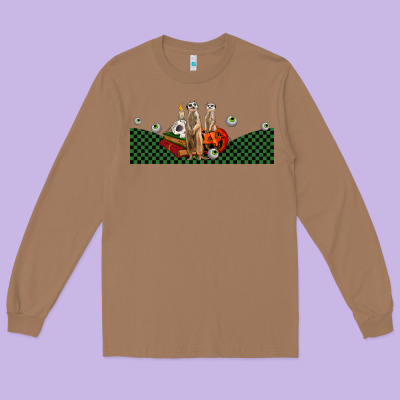 Halloween Meerkat Long Sleeve Tee Designed By Lillyallendesigns
