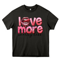 Asphalt Love more worry less Heavy Core Tee - FaDigitalArtStudio
