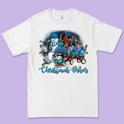 Christmas Vibes Premium Tee Designed By Fadigitalartstudio