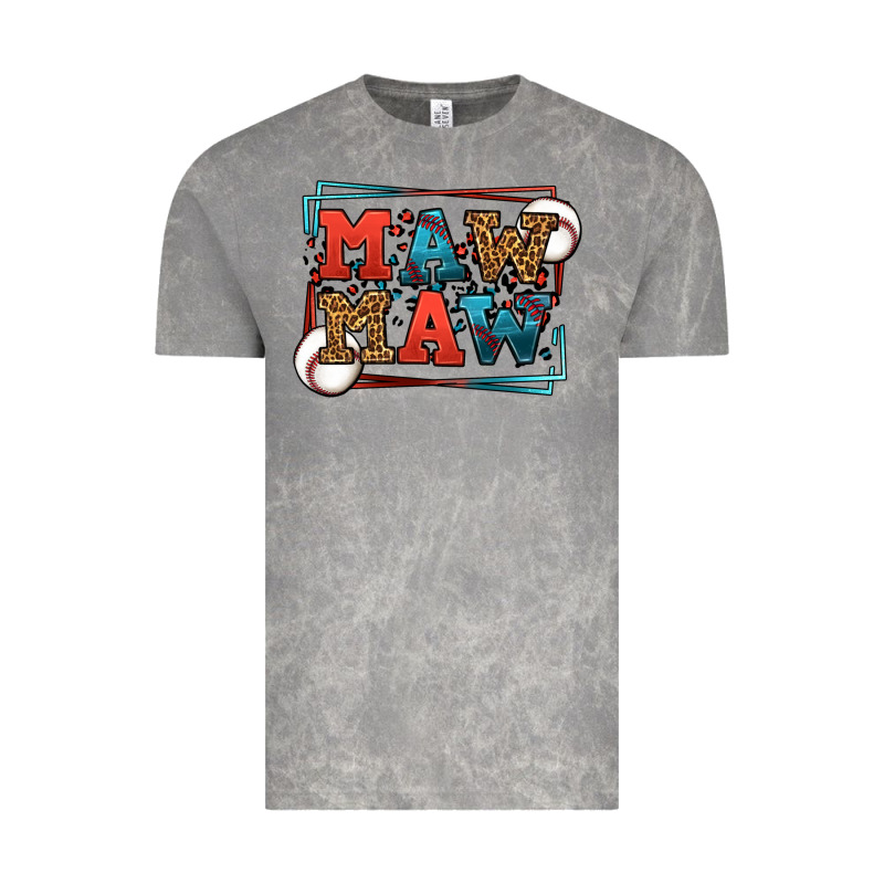 Baseball Mawmaw Leopard Frame Vintage Tee by LillyAllenDesigns | Teevron
