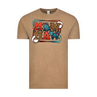 Vintage Coffee Baseball mawmaw leopard frame Vintage Tee - LillyAllenDesigns