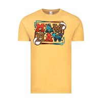 Vintage Mustard Baseball mawmaw leopard frame Vintage Tee - LillyAllenDesigns