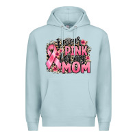 Blue Mist i wear pink for my mom Premium Hoodie - BarkalooDesign