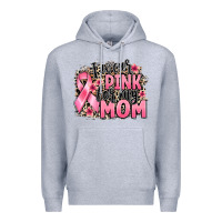 Heather Grey i wear pink for my mom Premium Hoodie - BarkalooDesign