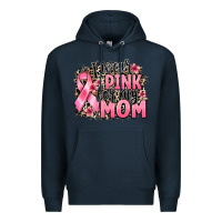 Navy i wear pink for my mom Premium Hoodie - BarkalooDesign