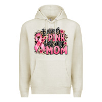 Oatmeal Heather i wear pink for my mom Premium Hoodie - BarkalooDesign