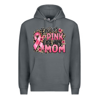 Rock i wear pink for my mom Premium Hoodie - BarkalooDesign