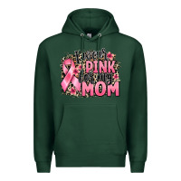 Sports Green i wear pink for my mom Premium Hoodie - BarkalooDesign