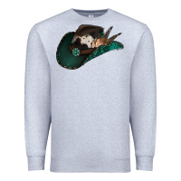 Heather Grey cowhide flowers cowboy hat Premium Sweatshirt - Jasminsmagicworld