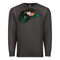 Smoke cowhide flowers cowboy hat Premium Sweatshirt - Jasminsmagicworld