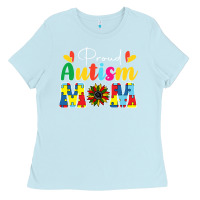 Proud Autism Mom Sunflower Ladies Tee | Teevron