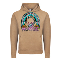 Vintage Coffee nurse rainbow Vintage Hoodie - SublimationCraftShop