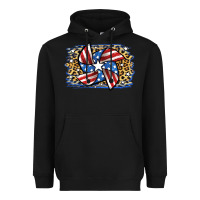 Black 4th of July Pinwheel Heavyweight Hoodie - Jasminsmagicworld