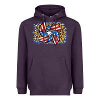 Plum 4th of July Pinwheel Heavyweight Hoodie - Jasminsmagicworld