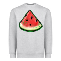 Heather Grey watermelon sliece Heavyweight Sweatshirt - Jasminsmagicworld