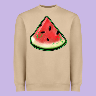 Watermelon Sliece Heavyweight Sweatshirt Designed By Jasminsmagicworld