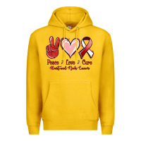 Lemon Peace Love Cure Heart And Neck Cancer Premium Hoodie - Jasminsmagicworld