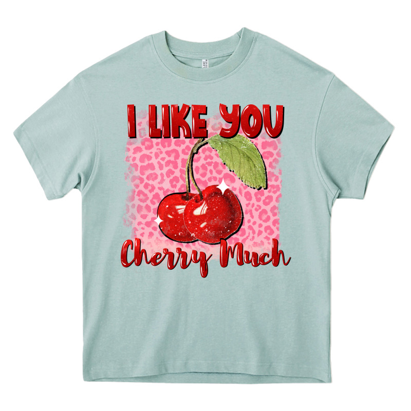 I Like You Cherry Much Valentine's Day Heavy Core Tee by FaDigitalArtStudio | Teevron