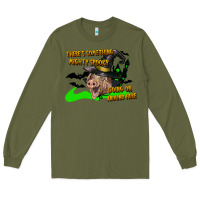 Army Green there's something mighty going on around here pig Long Sleeve Tee - LillyAllenDesigns