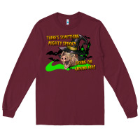 Burgundy there's something mighty going on around here pig Long Sleeve Tee - LillyAllenDesigns