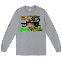 Heather Grey there's something mighty going on around here pig Long Sleeve Tee - LillyAllenDesigns