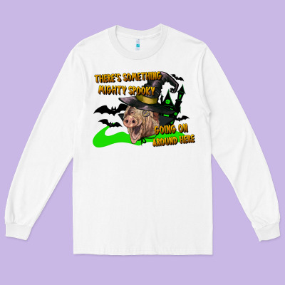 There's Something Mighty Going On Around Here Pig Long Sleeve Tee Designed By Lillyallendesigns