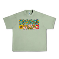 Oil Green Summer Vibes Urban Heavy Tee - CowhideDigitalArt