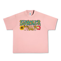 Salmon Summer Vibes Urban Heavy Tee - CowhideDigitalArt