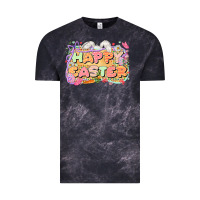 Cloud Black Happy Easter Vintage Tee - LillyAllenDesigns
