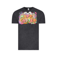 Vintage Black Happy Easter Vintage Tee - LillyAllenDesigns